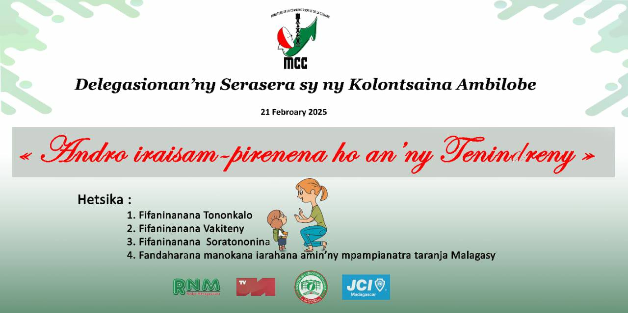 AKON'NY FANKALAZANA NY ANDRO IRAISAM-PIRENENA HO AN'NY TENINDRENY TANY AMIN'NY FARITRA DIANA