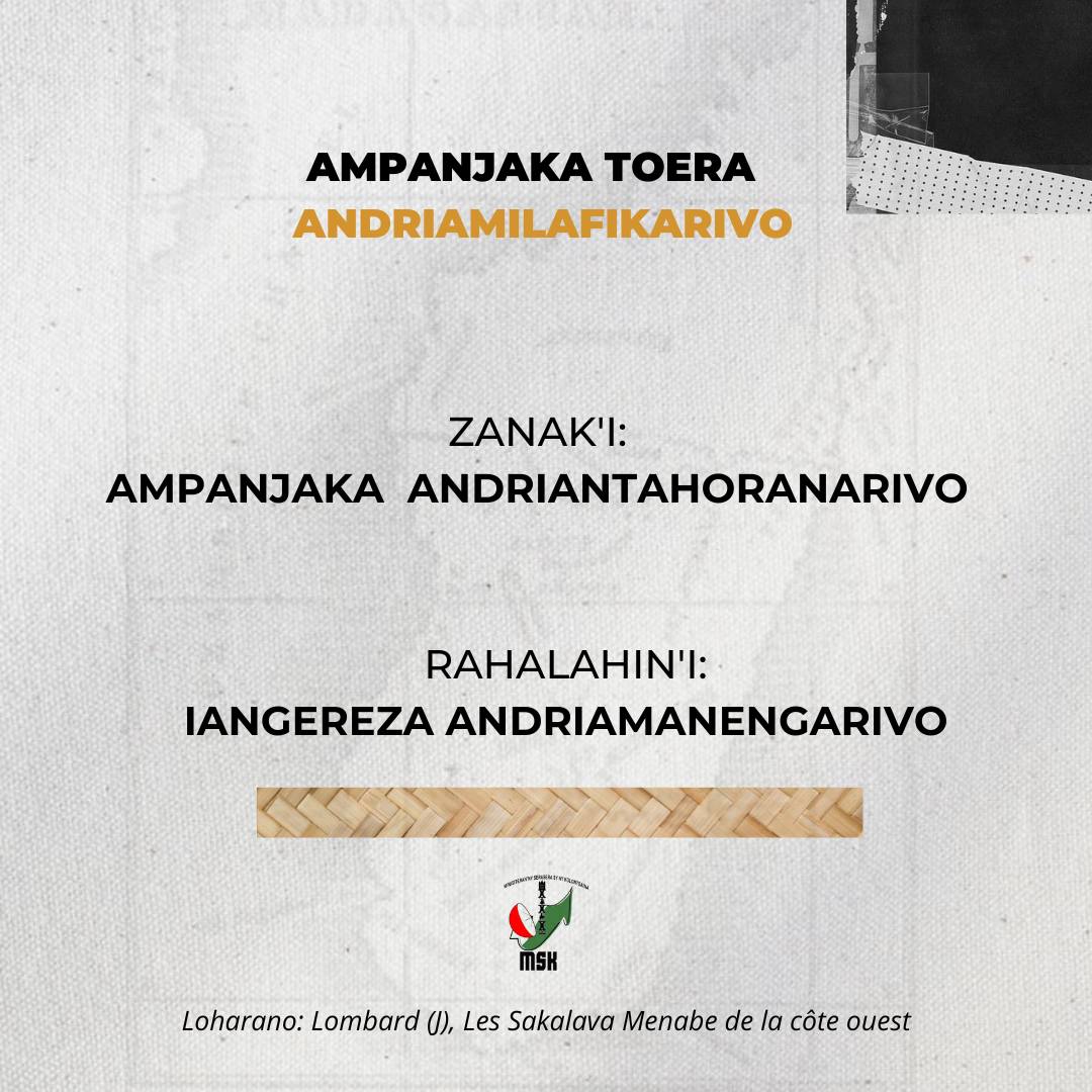 HARENA NY TANTARA ADIDY NY MAHALALA