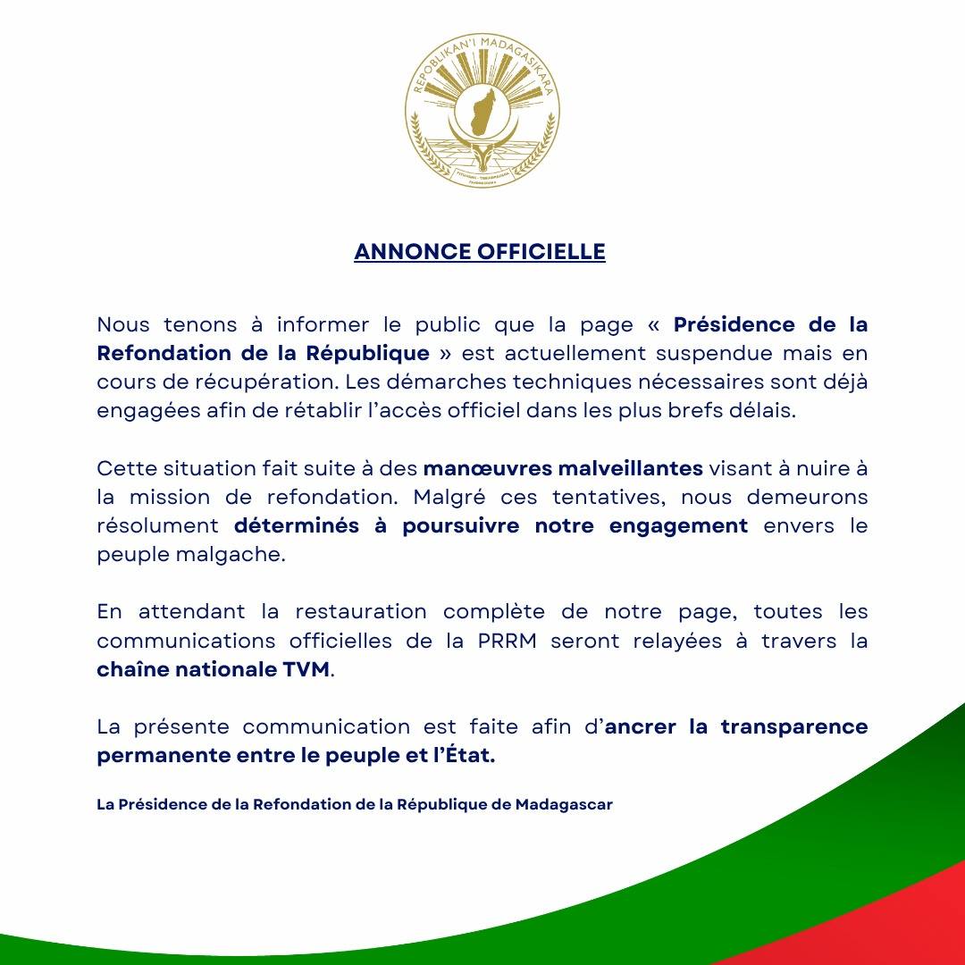 FAMPAHAFANTARANA OFISIALY