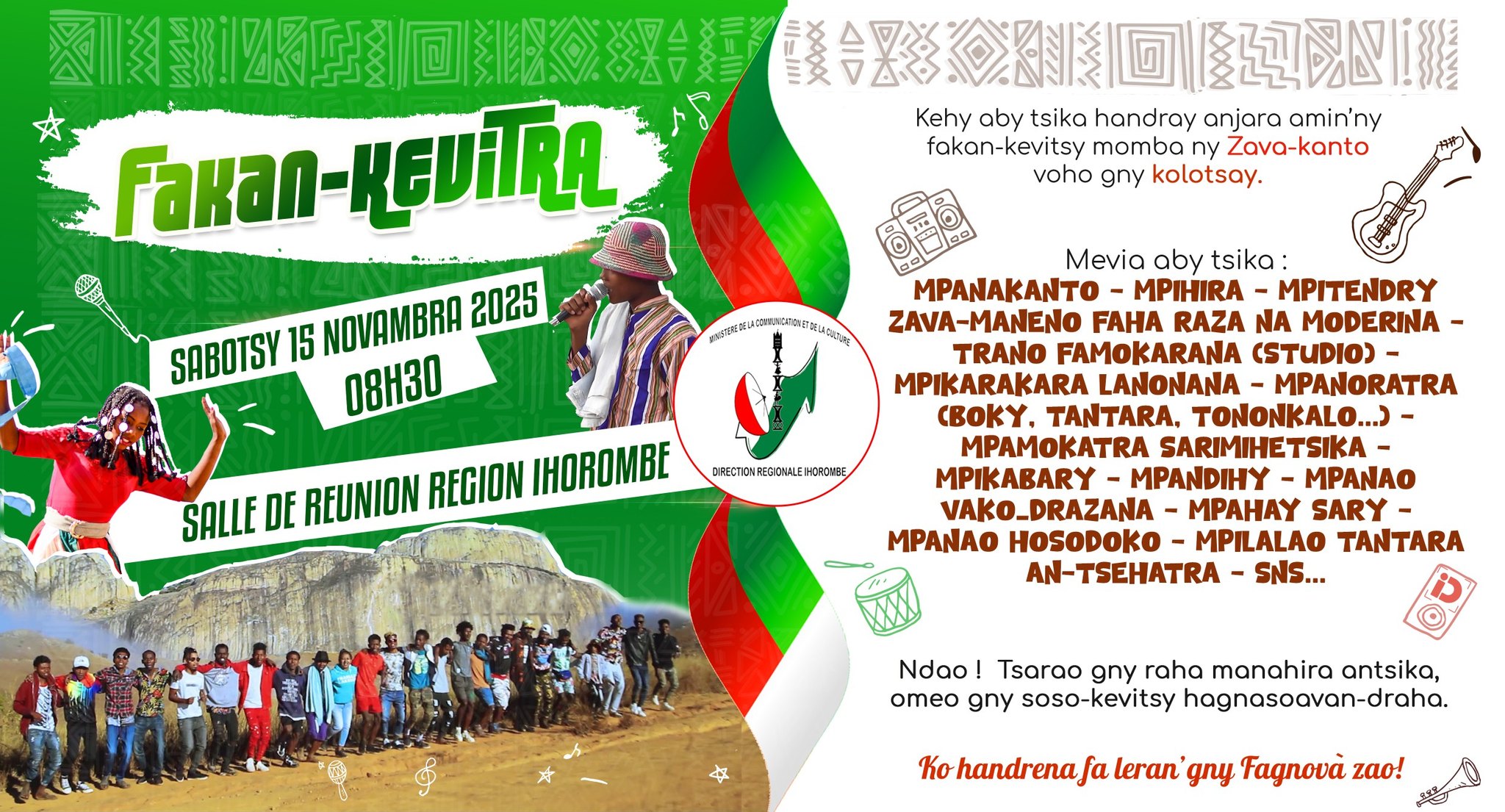 TANTERAHINA ISAM-PARITRA AMIN' ITY HERINANDRO ITY AVOKOA NY FAKAN-KEVITRA FANAVAOZANA NY TONTOLON' NY KOLONTSAINA, NY ZAVAKANTO, ARY NY FIKAJIANA HAREM-BAKOKA