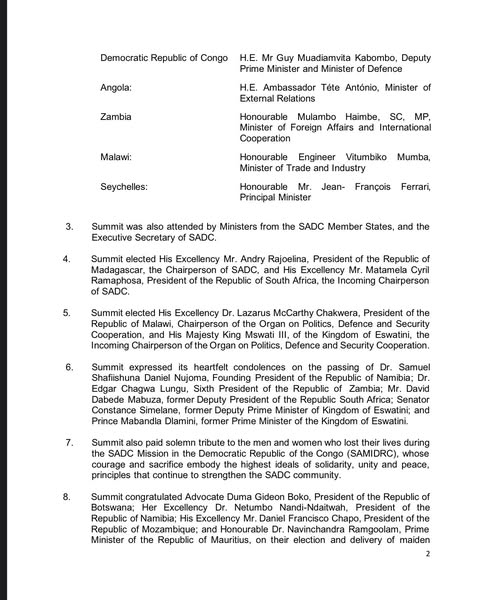 𝐂𝐎𝐌𝐌𝐔𝐍𝐈𝐐𝐔𝐄́ 𝐎𝐅 𝐓𝐇𝐄 𝟒𝟓𝐓𝐇 𝐎𝐑𝐃𝐈𝐍𝐀𝐑𝐘 𝐒𝐔𝐌𝐌𝐈𝐓 𝐎𝐅 𝐒𝐀𝐃𝐂 𝐇𝐄𝐀𝐃𝐒 𝐎𝐅 𝐒𝐓𝐀𝐓𝐄 𝐀𝐍𝐃 𝐆𝐎𝐕𝐄𝐑𝐍𝐌𝐄𝐍𝐓 𝟏𝟕𝐭𝐡 𝐀𝐔𝐆𝐔𝐒𝐓 𝟐𝟎𝟐𝟓