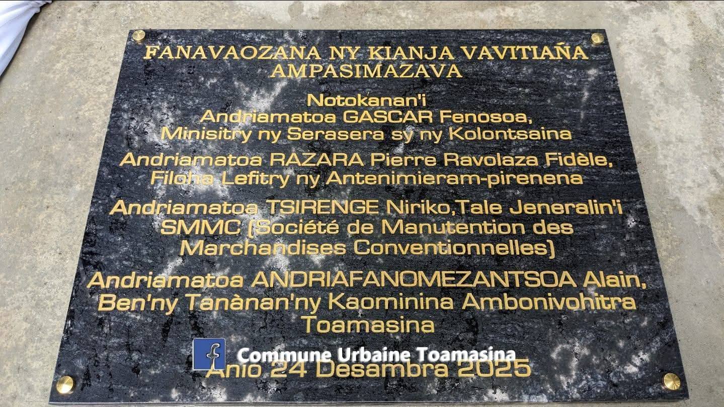 HANAO ASA FANARENANA MAIKA NY MOZEA VAVITIANA SY NY MASOVA 501 AO TOAMASINA NY MINISTERAN' NY SERASERA SY NY KOLONTSAINA TAORIAN' NY FAHASIMBANA NATERAKY NY RIVODOZA GEZANI